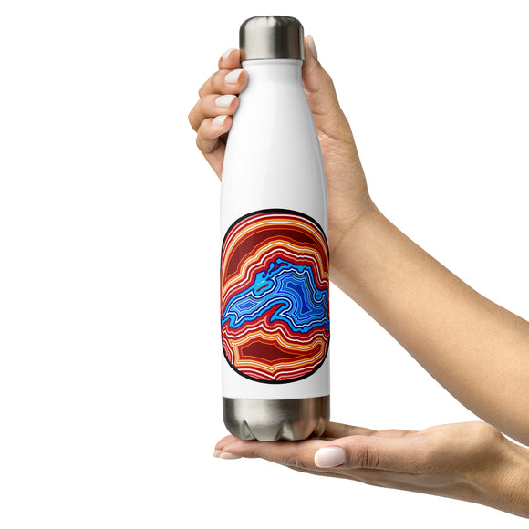 Lake Superior Agate Stainless Steel Water Bottle