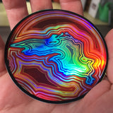 3" Holographic Lake Superior Agate Sticker