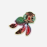 3" Holographic Turtle Sticker