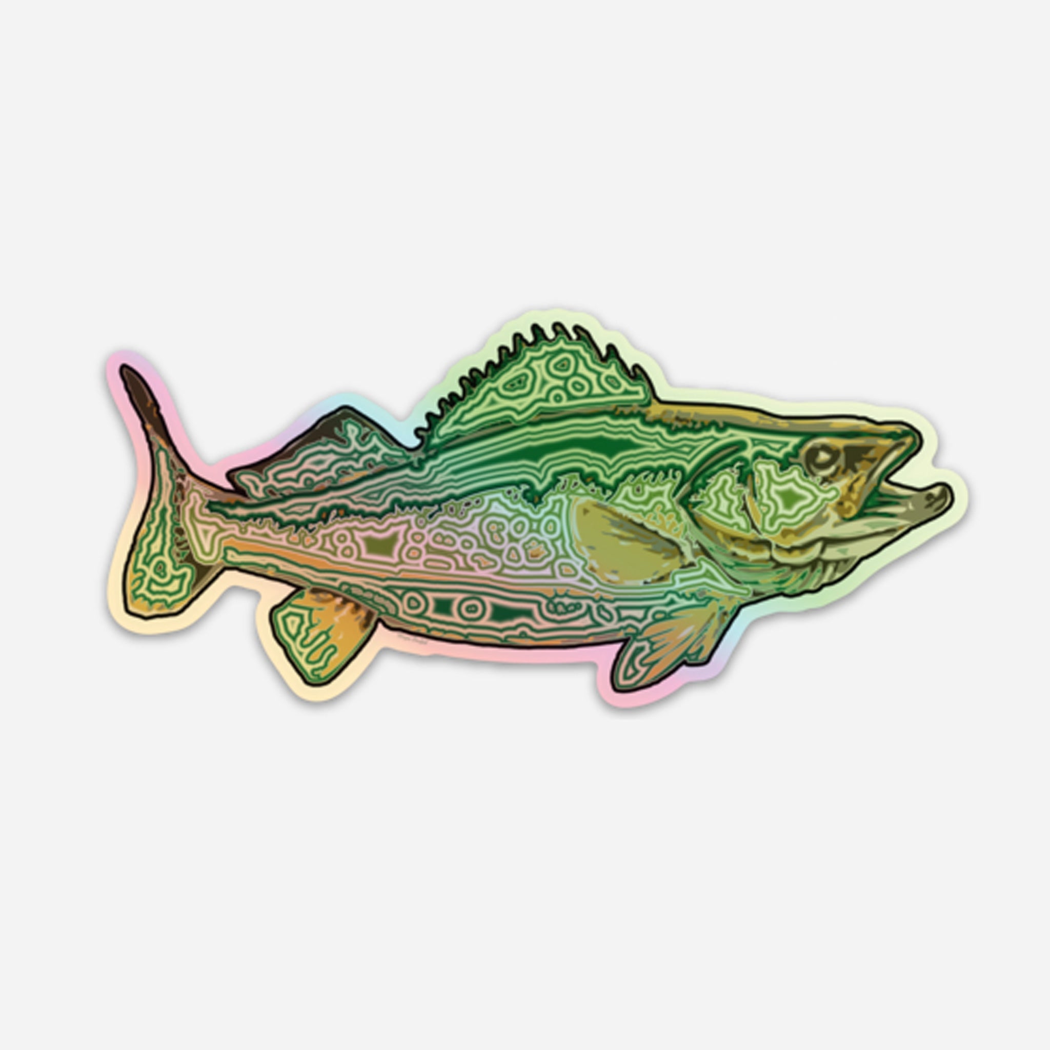 walleye fish on fishing decal – North 49 Decals