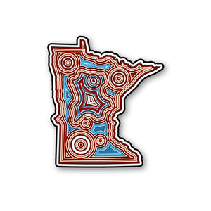 3" Minnesota Die Cut Sticker