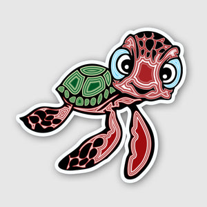 3" Agate Turtle Die Cut Sticker