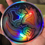 5" Holographic Wayne's World Agates Logo Sticker