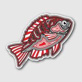 3 Pack LG Agate Fish Stickers