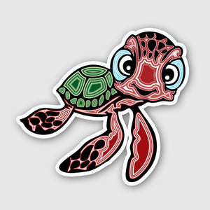 5" Agate Turtle Die Cut Sticker