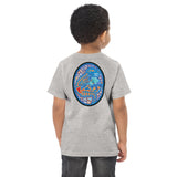 Dino Agate Blue Design Toddler jersey t-shirt