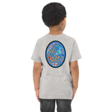 Dino Agate Blue Design Toddler jersey t-shirt