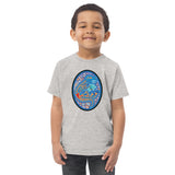 Dino Agate Blue Design Toddler jersey t-shirt