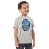 Dino Agate Blue Design Toddler jersey t-shirt