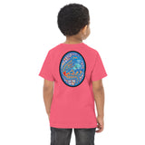 Dino Agate Blue Design Toddler jersey t-shirt