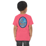 Dino Agate Blue Design Toddler jersey t-shirt