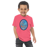 Dino Agate Blue Design Toddler jersey t-shirt