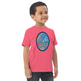 Dino Agate Blue Design Toddler jersey t-shirt