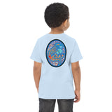 Dino Agate Blue Design Toddler jersey t-shirt