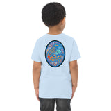 Dino Agate Blue Design Toddler jersey t-shirt