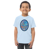 Dino Agate Blue Design Toddler jersey t-shirt