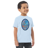 Dino Agate Blue Design Toddler jersey t-shirt