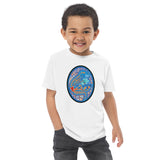 Dino Agate Blue Design Toddler jersey t-shirt