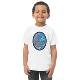 Dino Agate Blue Design Toddler jersey t-shirt