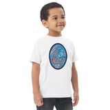 Dino Agate Blue Design Toddler jersey t-shirt