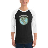 Wayne's World Agates Globe 3/4 sleeve raglan shirt