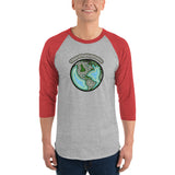 Wayne's World Agates Globe 3/4 sleeve raglan shirt