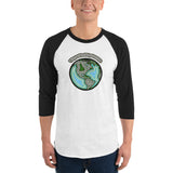 Wayne's World Agates Globe 3/4 sleeve raglan shirt