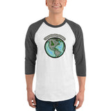 Wayne's World Agates Globe 3/4 sleeve raglan shirt