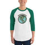 Wayne's World Agates Globe 3/4 sleeve raglan shirt