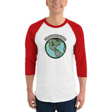 Wayne's World Agates Globe 3/4 sleeve raglan shirt