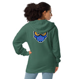 Blue Dream Owl Unisex fleece zip up hoodie