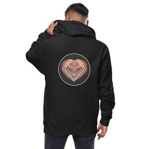 Heart Lake Superior Agate Unisex fleece zip up hoodie