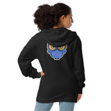 Blue Dream Owl Unisex fleece zip up hoodie