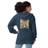 Morel Forest Agate Design Unisex fleece zip up hoodie