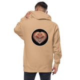 Heart Lake Superior Agate Unisex fleece zip up hoodie