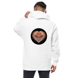 Heart Lake Superior Agate Unisex fleece zip up hoodie