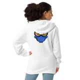 Blue Dream Owl Unisex fleece zip up hoodie