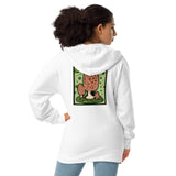 Morel Forest Agate Design Unisex fleece zip up hoodie