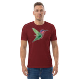 Humming Bird Design Unisex organic cotton t-shirt