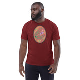 Dino Agate Red/Orange Design Unisex organic cotton t-shirt