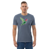 Humming Bird Design Unisex organic cotton t-shirt