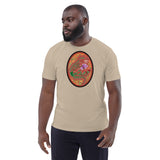 Dino Agate Red/Orange Design Unisex organic cotton t-shirt