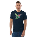 Humming Bird Design Unisex organic cotton t-shirt