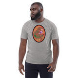 Dino Agate Red/Orange Design Unisex organic cotton t-shirt