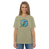 Humming Bird Agate Design Unisex organic cotton t-shirt