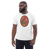 Dino Agate Red/Orange Design Unisex organic cotton t-shirt