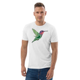 Humming Bird Design Unisex organic cotton t-shirt