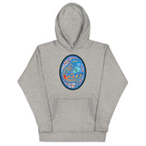 Dino Agate Blue Design Unisex Hoodie