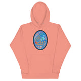 Dino Agate Blue Design Unisex Hoodie