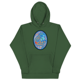 Dino Agate Blue Design Unisex Hoodie